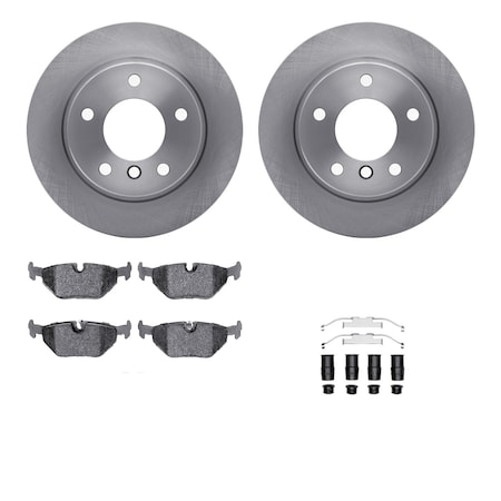 6612-31223, Rotors With 5000 Euro Ceramic Brake Pads Includes Hardware